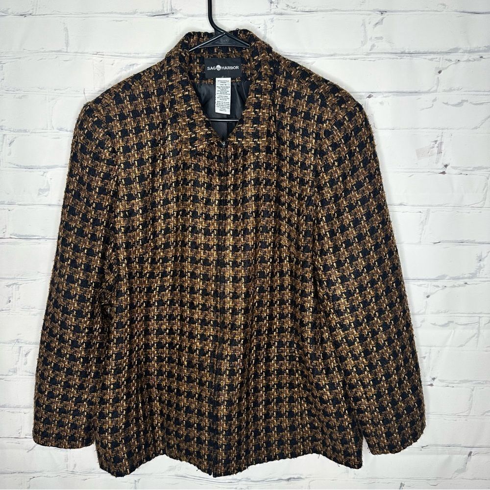 Sag Harbor‎ black & brown size 18 jacket